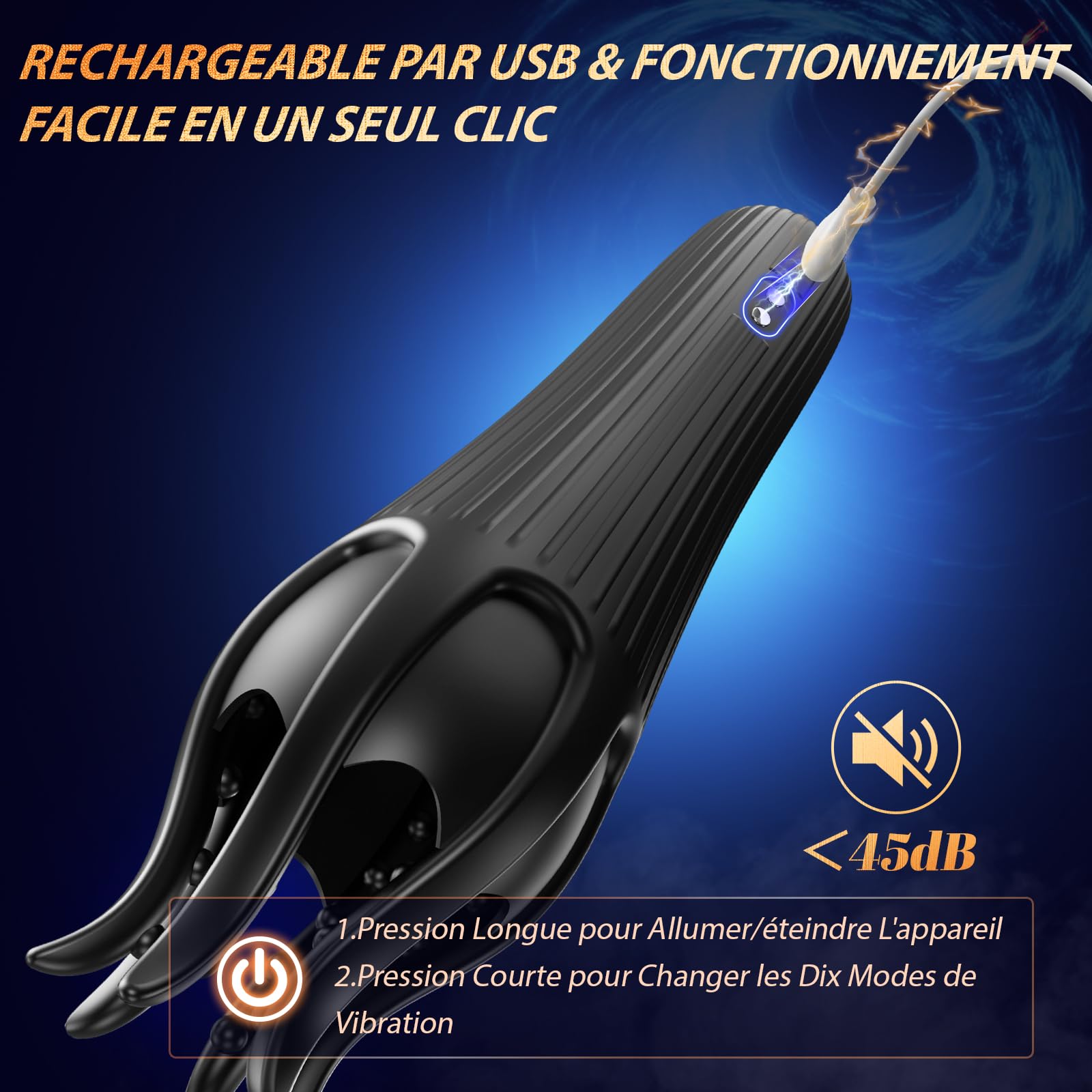 Masturbateurs Masculins Sex Toýs Homme, Tagnaff Masturbâteur Homme Mains Libres 10 Tapotement & Vibration, Masturbateur Vibromasseur Sexetoyhomme 36 Pastilles de Massage Sex Toys