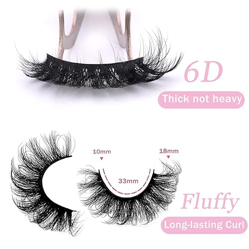 Miniatura 4 de Pestañas de ojo de gato, pestañas postizas de visón finas, volumen esponjoso, 0.71 pulgadas, pestañas postizas rusas rizadas D, pestañas postizas