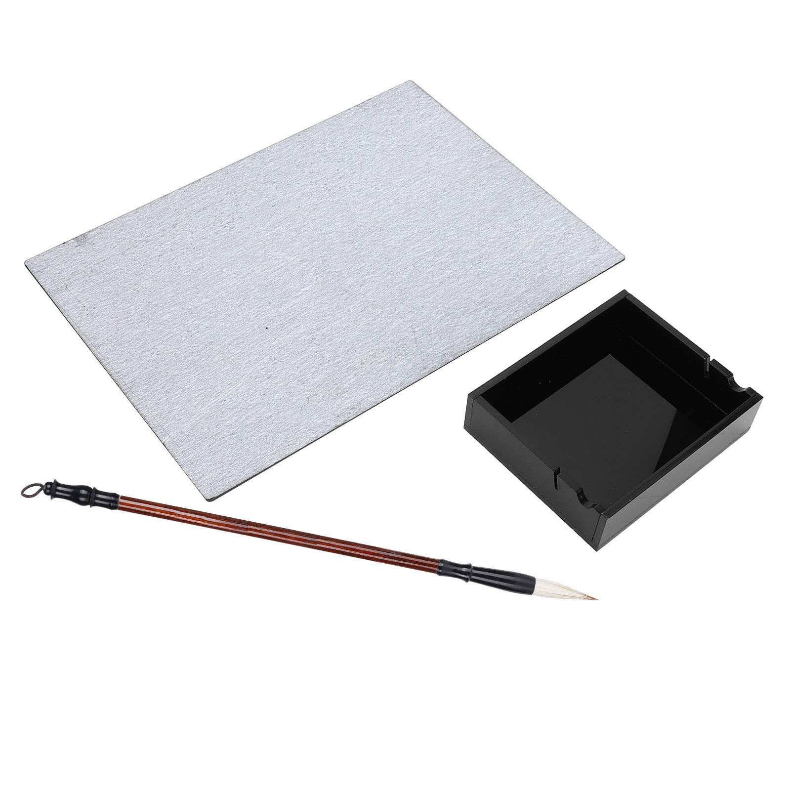 Buddha Board Wasser-Schreibset – 300 X 215 Mm Großer Zeichenblock mit Pinsel und Wasserbehälter Zum Malen, Kritzeln, Kunst und Zur Entwicklung Kreativer Fähigkeiten.