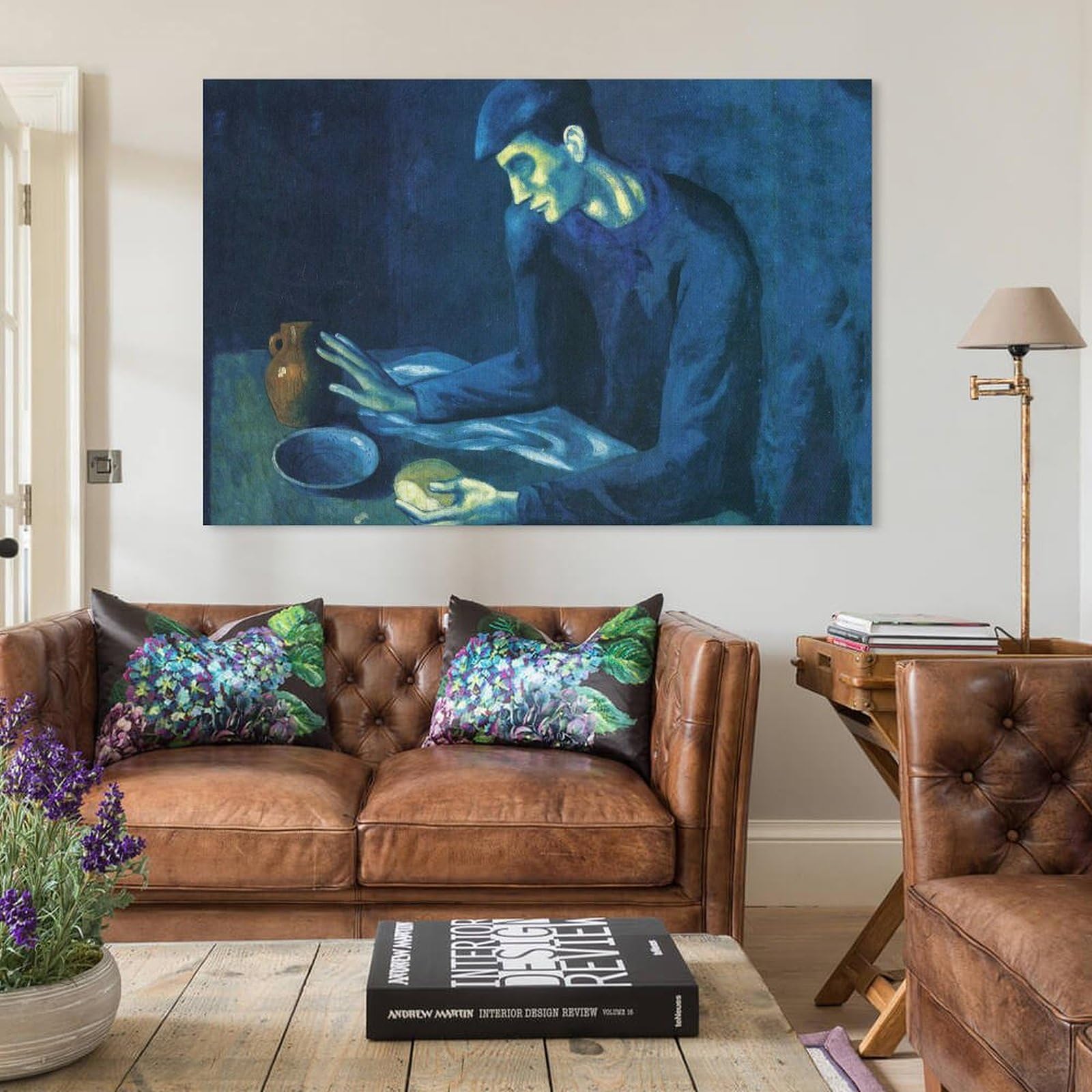 Amazon.co.jp: パブロ・ピカソ盲人の食事絵画 インテリア アート