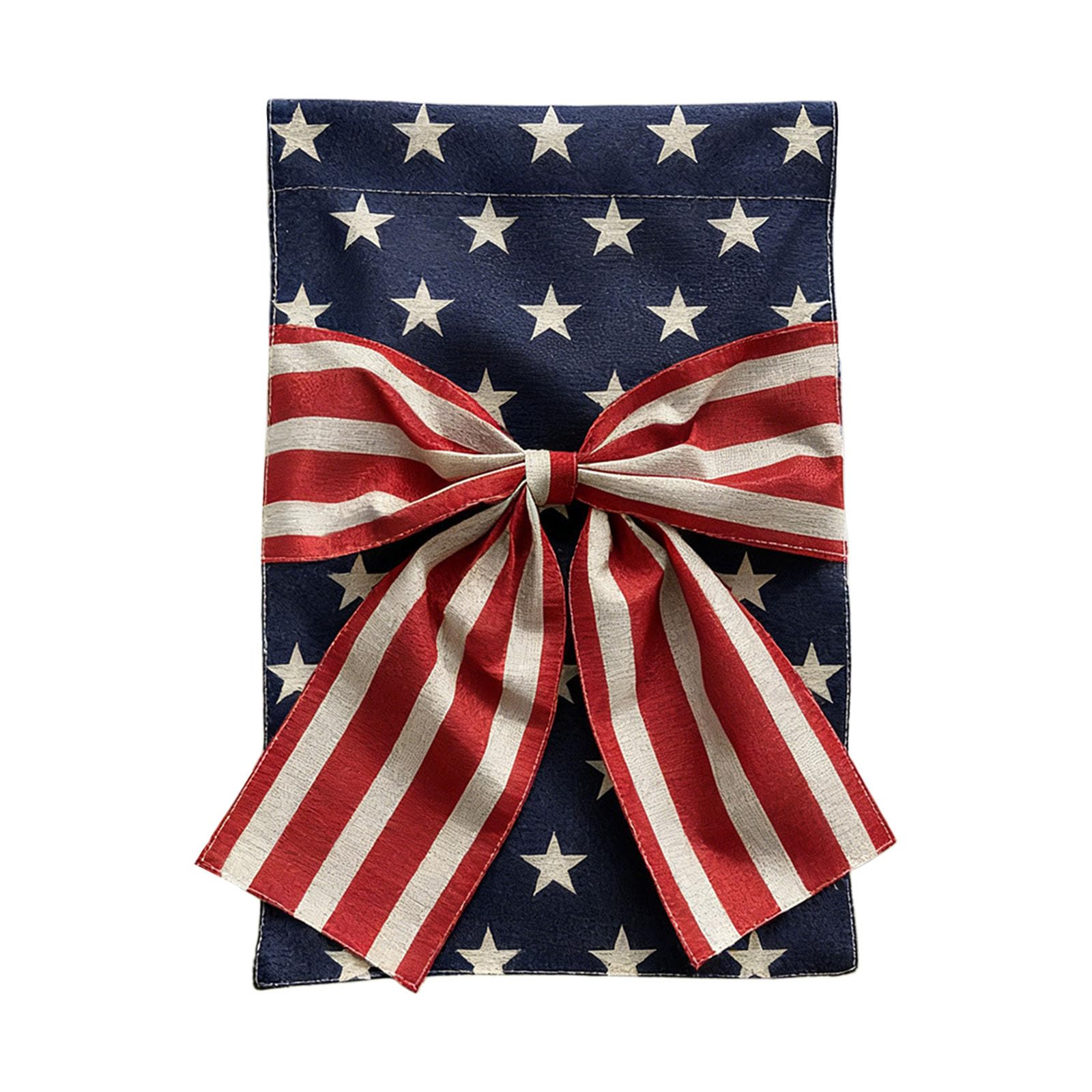 CAZSTYK Sided Garden Banners Colorful Independence Day Bowknot Garden Flag Decoration Weather Resistant Accessories Nationalistic Americans Flag Deck