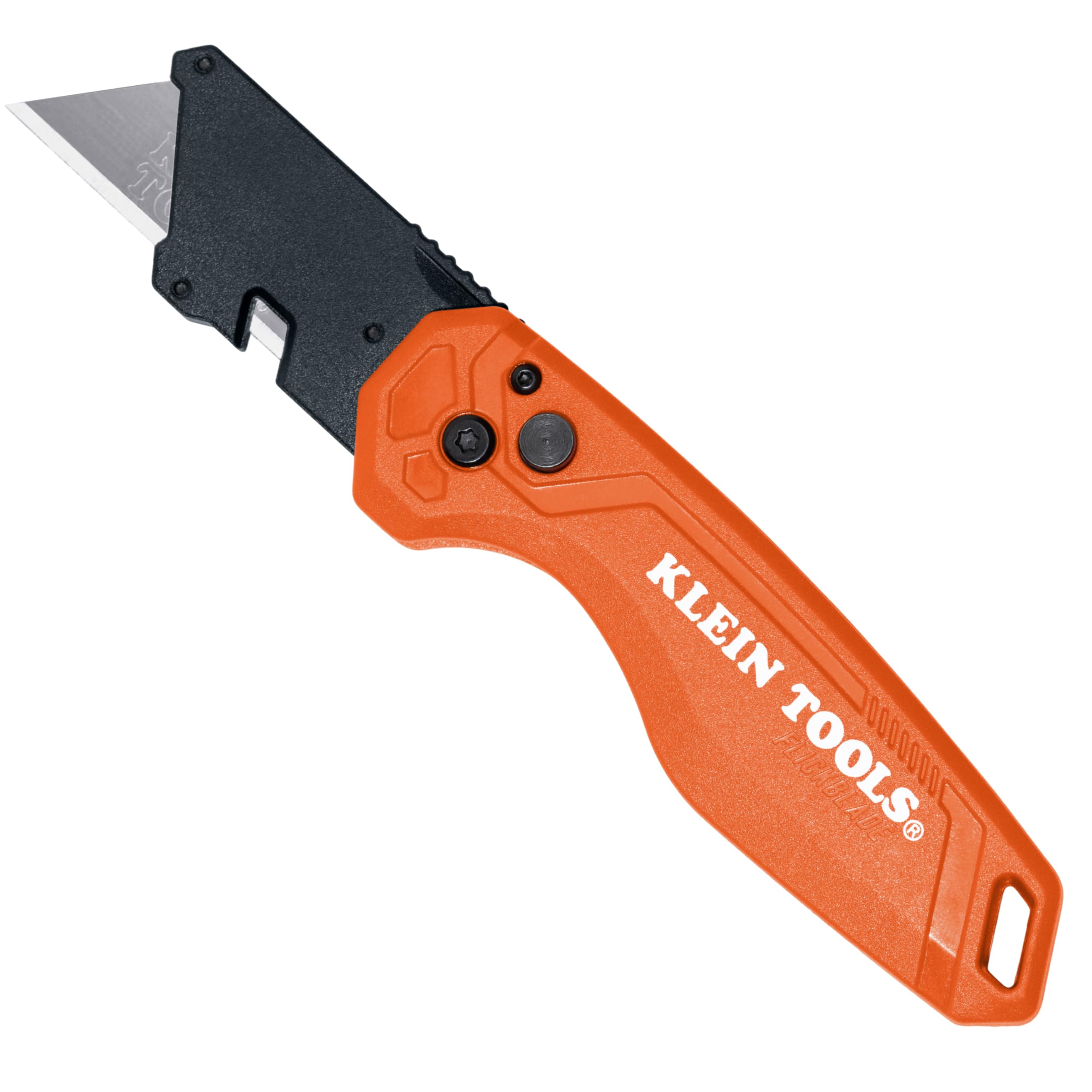 Klein Tools 44302 Folding FLICKBLADE Utility Knife with Side