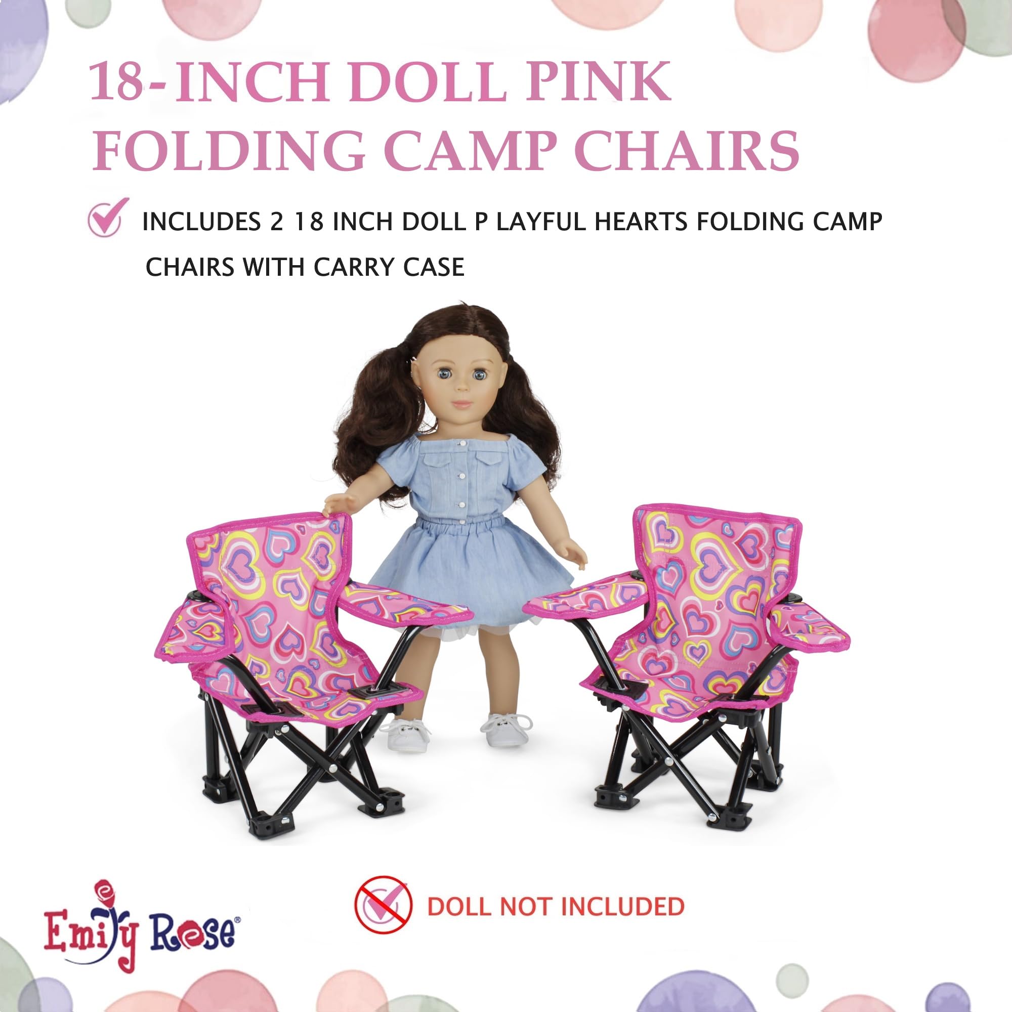 超希少☆フランクリンミント 眠れる森の美女 ポーセリンドール 豪華寝椅子付 Amazon.com: Emily Rose 18 Inch Doll Pink Folding Camping Sports