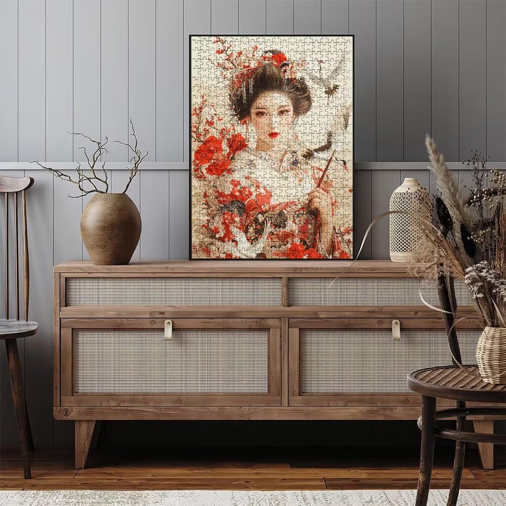 Puzzle 5000 Pezzi, Geisha Giapponese 3D Puzzle per Adulti Impegnativo, Educa Puzzles Artistico, Divertente E Stimolante Puzzles Decorativo per La Famiglia, Regalo e Decorazione Pareti DX0YL6-783