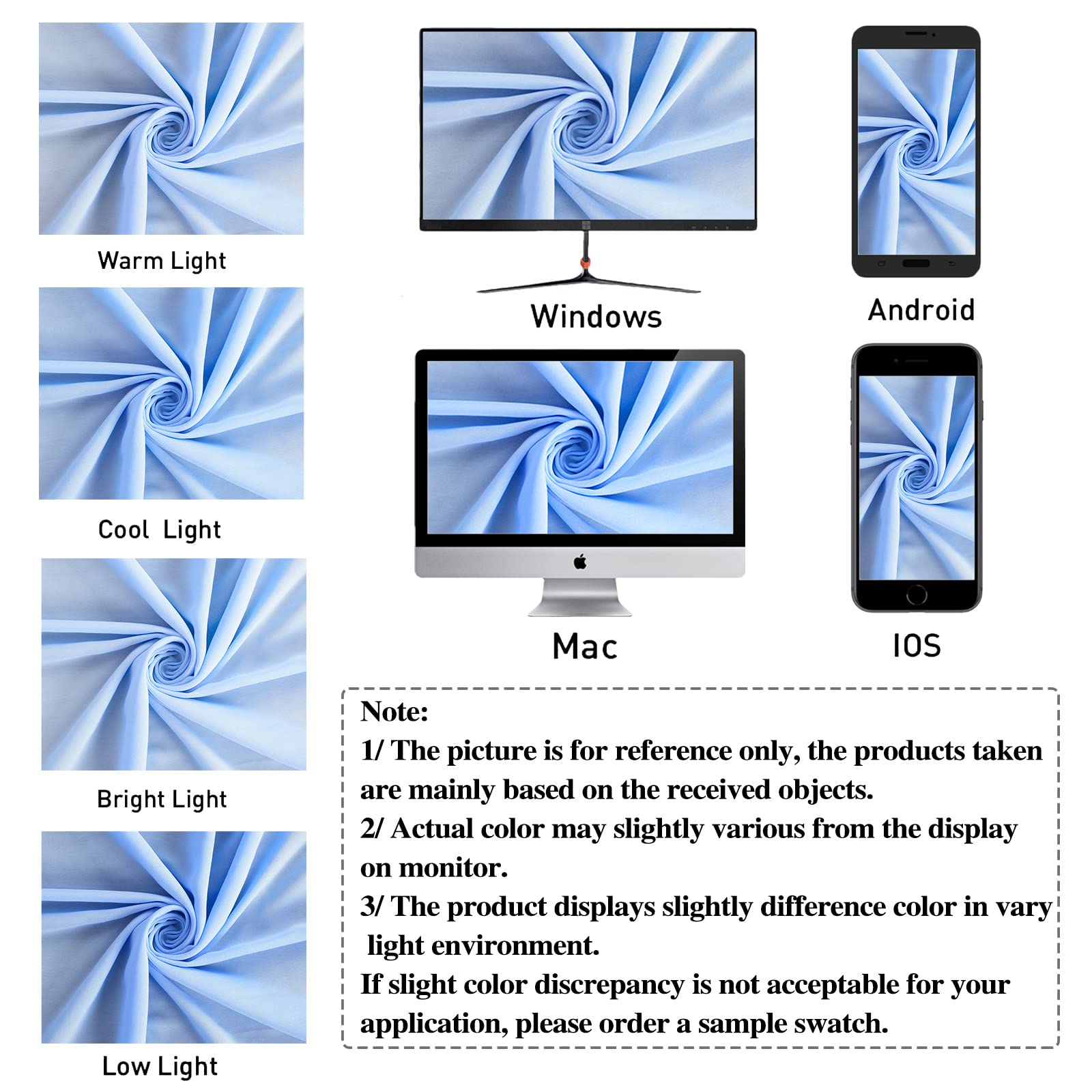 2 Panels Chiffon Wedding Arch Drapes 20ft Voile Chiffon Draping Fabric Baby Blue Wedding Arch Fabric Ceremony Reception Backdrop for Wedding Banquet Decoration