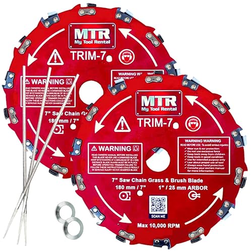 MTR Cuchillas cortadoras de cepillo de dientes de cadena de sierra, hoja circular, cortador de malezas, 10,000 rpm, cortadora de cepillo de hierba MTR Cuchillas cortadoras de cepillo de dientes de cadena de sierra, hoja circular, cortador de malezas, 10,000 rpm, cortadora de cepillo de hierba