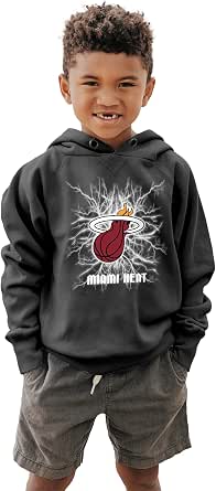 Blue 84 NBA unisex-child Nba Officially Licensed Youth Hooded Sweatshirt Sanded Fleece Electric Black
