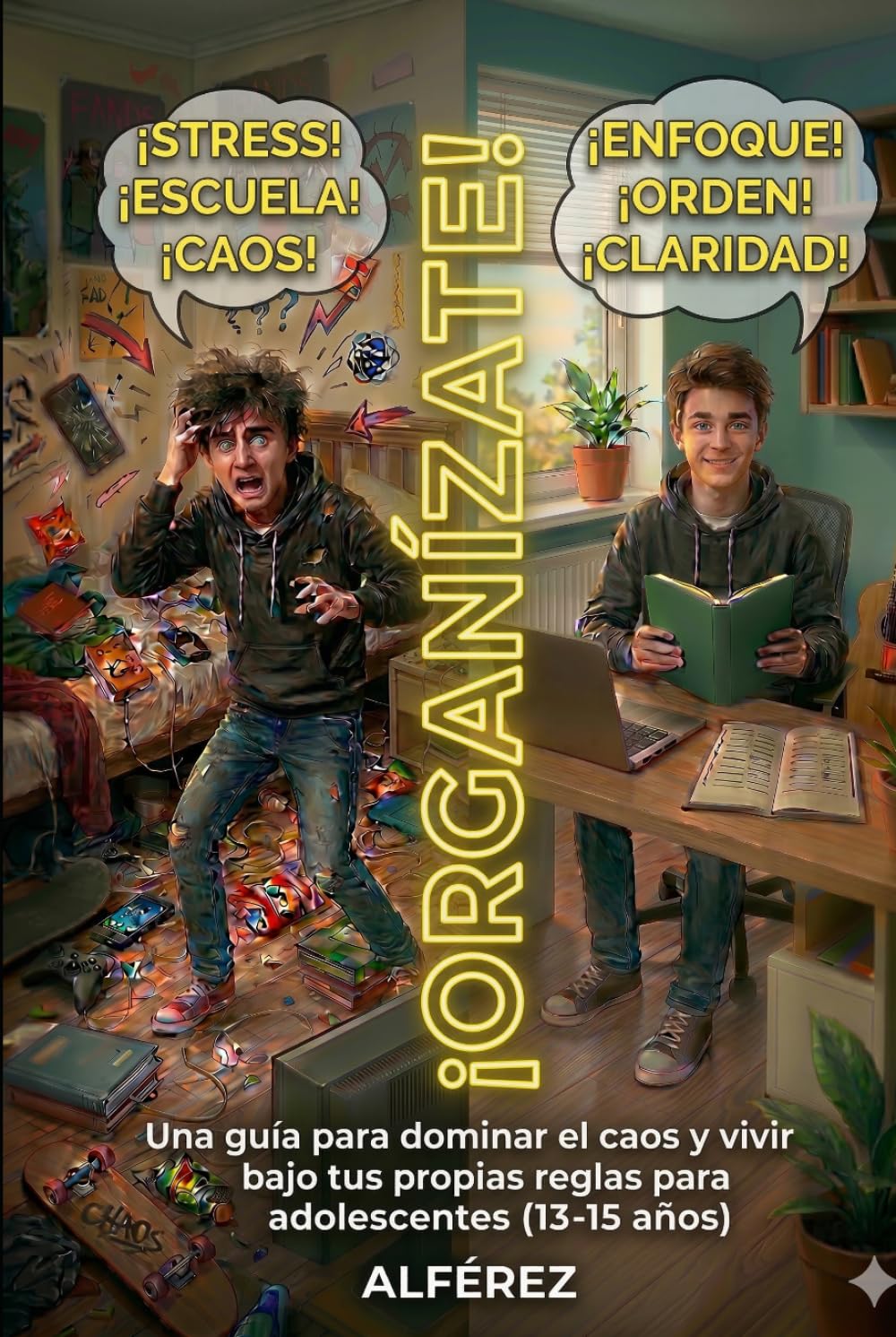 ¡ORGANÍZATE!: Una guía para dominar el caos y vivir bajo tus propias reglas para adolescentes (13–15 años)