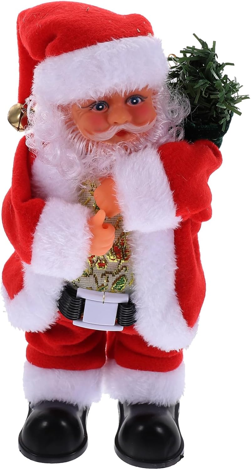 LIFKOME Dancing Santa Claus Decor Electric Shaking Christmas Ornament for Festive Home Decoration for Holiday Parties and Creating Joyful Atmosphere