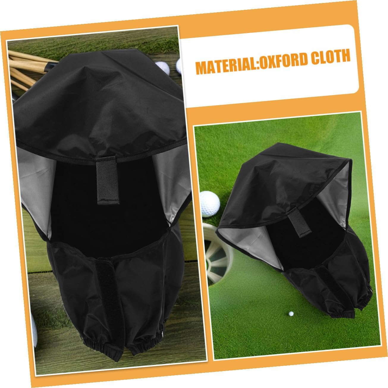 4pcs Oxford Cloth Golf Bag Rain Cover Dustproof Lightweight Protector for Golf Clubs Portable Stylish Hood Enhancing Performance and Storage