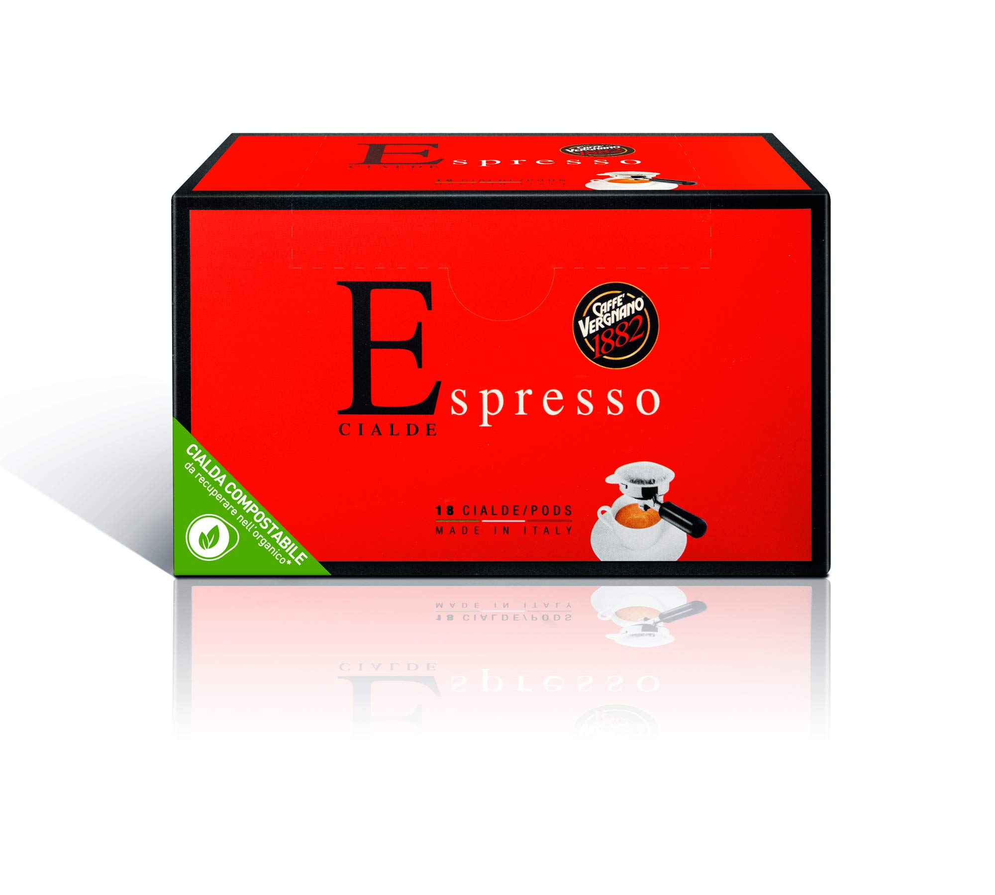 Caffè Vergnano 1882 Espresso coffee pods- 1 pack x 18 pods