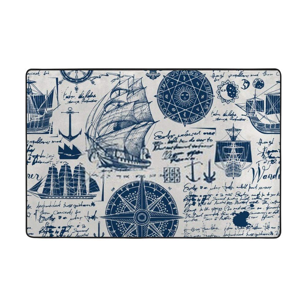 Tapis vintage aventure Ruchen en velours corail aux finitions soignées pour intérieur chic