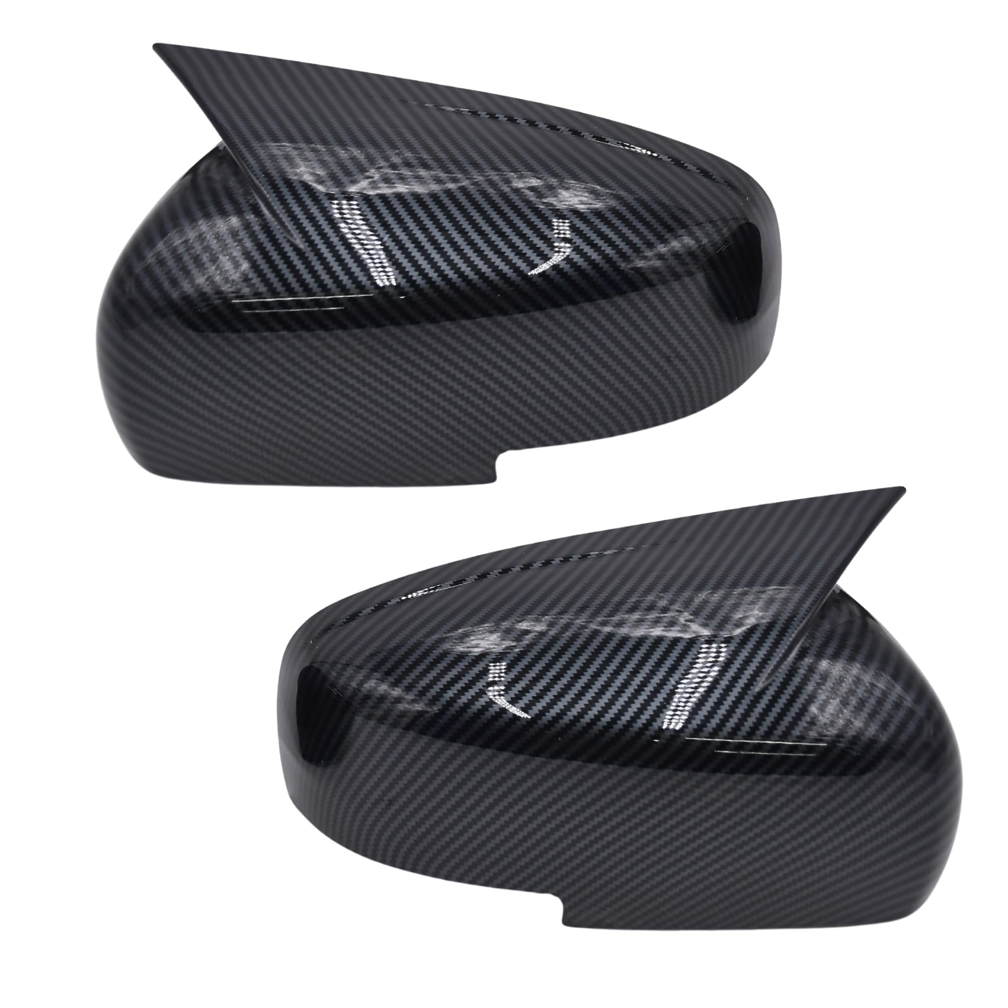 KMH Batman Style Car Mirror Covers Compatible with The Grand Vitara - Car Accessories - (Carbon Fiber) Set 2 Pcs