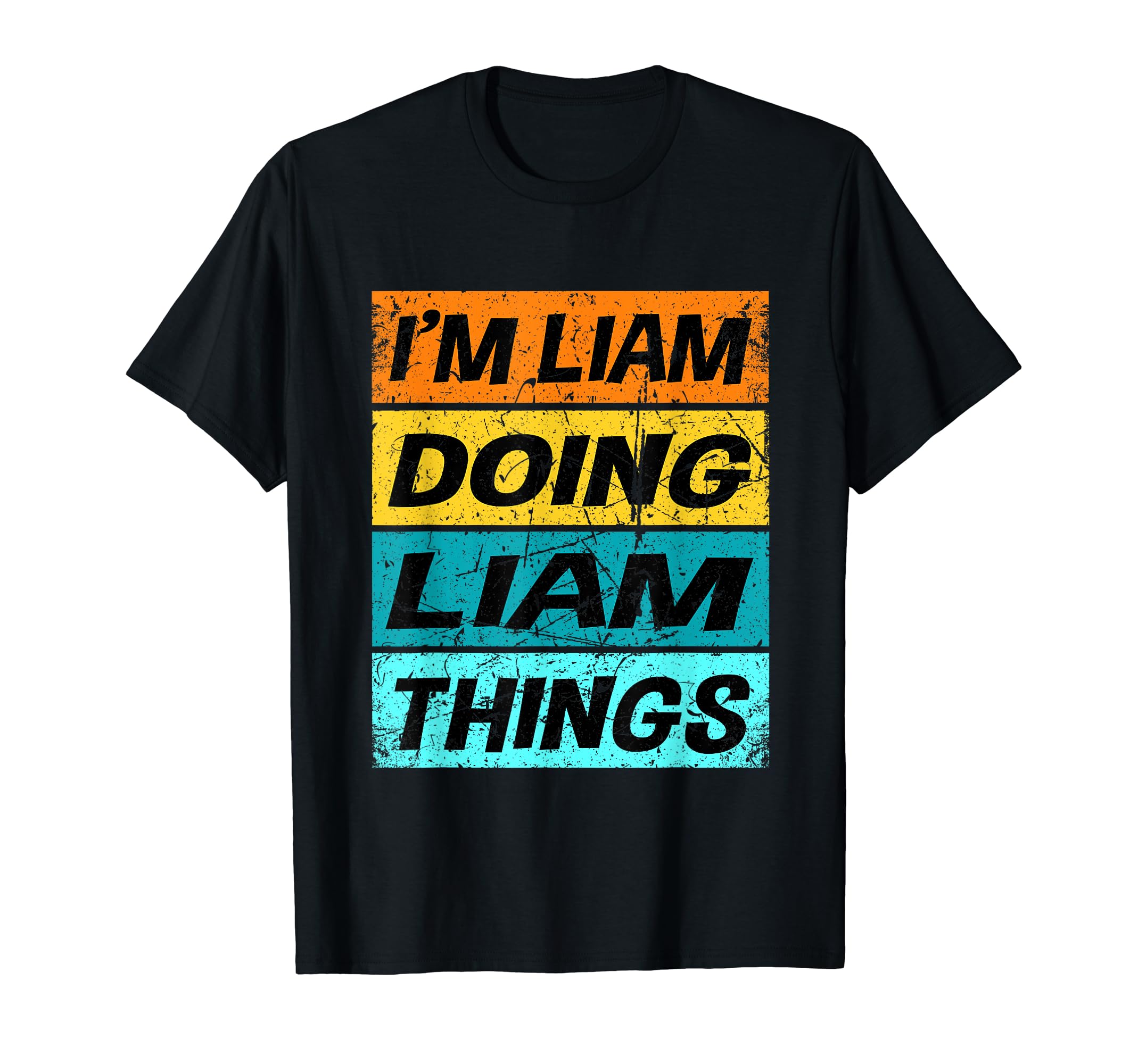 Retro LIAM Name Personalized Shirt LIAM Name Men Kids T-Shirt