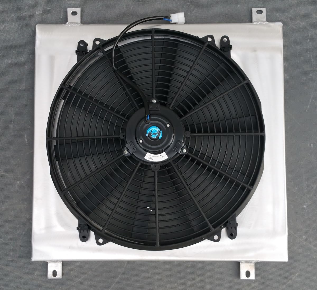 Radiatore in alluminio+sindone+ventola per 1992-2000 Hon-da Civic EK EG B16 B18 DEL SOL CRX MT 32MM TUBO