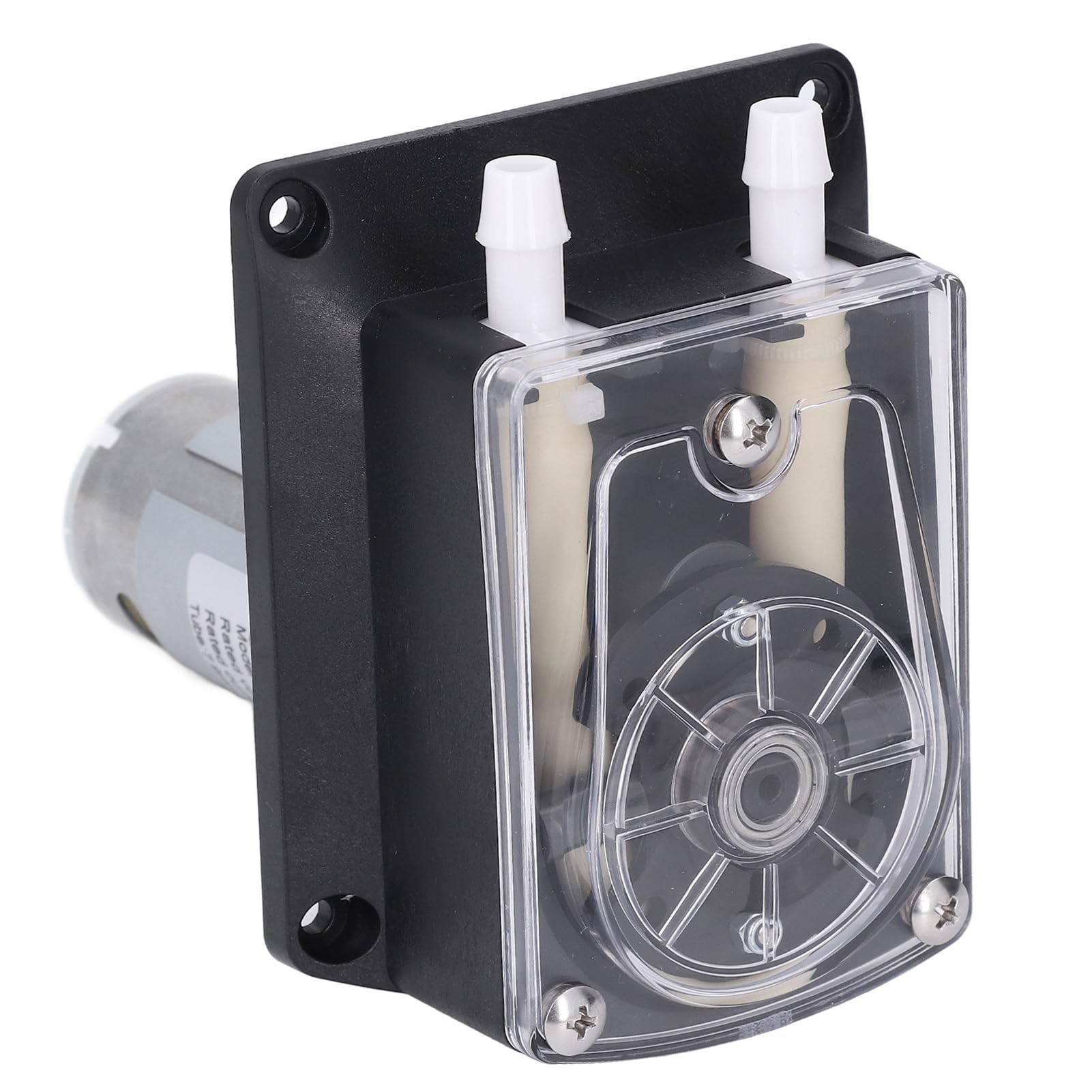 Jeffergarden Bomba Peristáltica Dosificación de Líquidos de Alto Flujo Mini Dispositivos de Muestreo Analíticos Industriales Maquinaria de Alimentos Micro Dosificación Cabezal Doble 1.5A DC24V Motor