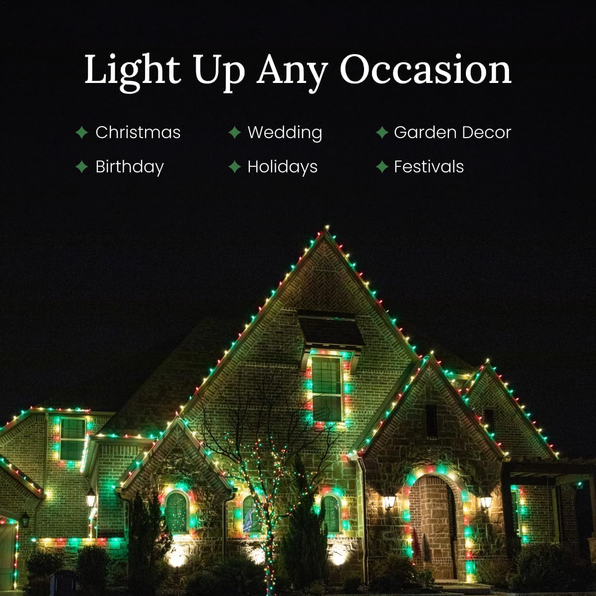 Pro Christmas SMD C9 LED Retrofit Bulb - Pro Pack of 25 Bulbs - Dimmable Energy Efficient Outdoor Waterproof Lighting for Holiday Decor, Christmas Trees - 2800K Warm White