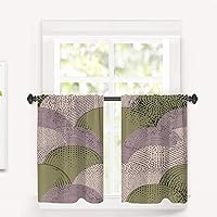 Vista 50 de Maritime Ocean Cafe Curtains,Anchors Nautical Art Blackout Tier Curtain Multilayer Polyester Short Kitchen Drapes 2 Pack 26X24 Inches Anclajes