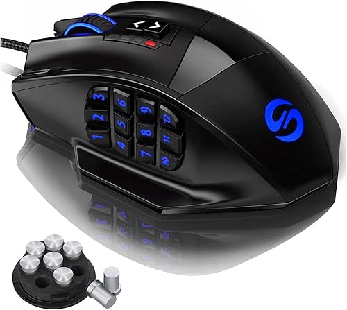 UtechSmart Venus Gaming Mouse RGB Wired, 16400 DPI High Precision
