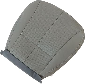 NLQR Front Driver or Passenger Side Bottom Replacement Perforated Seat Covers Microfiber Leather Compatible with Subaru Forester 2009 2010 2011 2012 2013 Gray