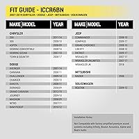 Vista 3 de Scosche ICCR6BN Kit de instalación de radio Double DIN para salpicadero Compatible con vehículos selectos Chrysler, Dodge, Jeep y RAM de 2007-2019