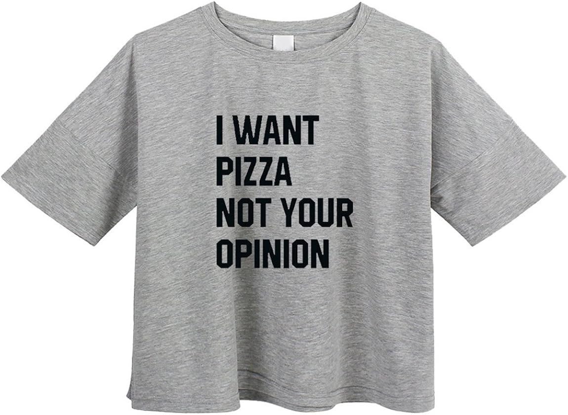 BLACKMYTH Women's Loose T Shirt Short Sleeve Graphic Crop Top Tees