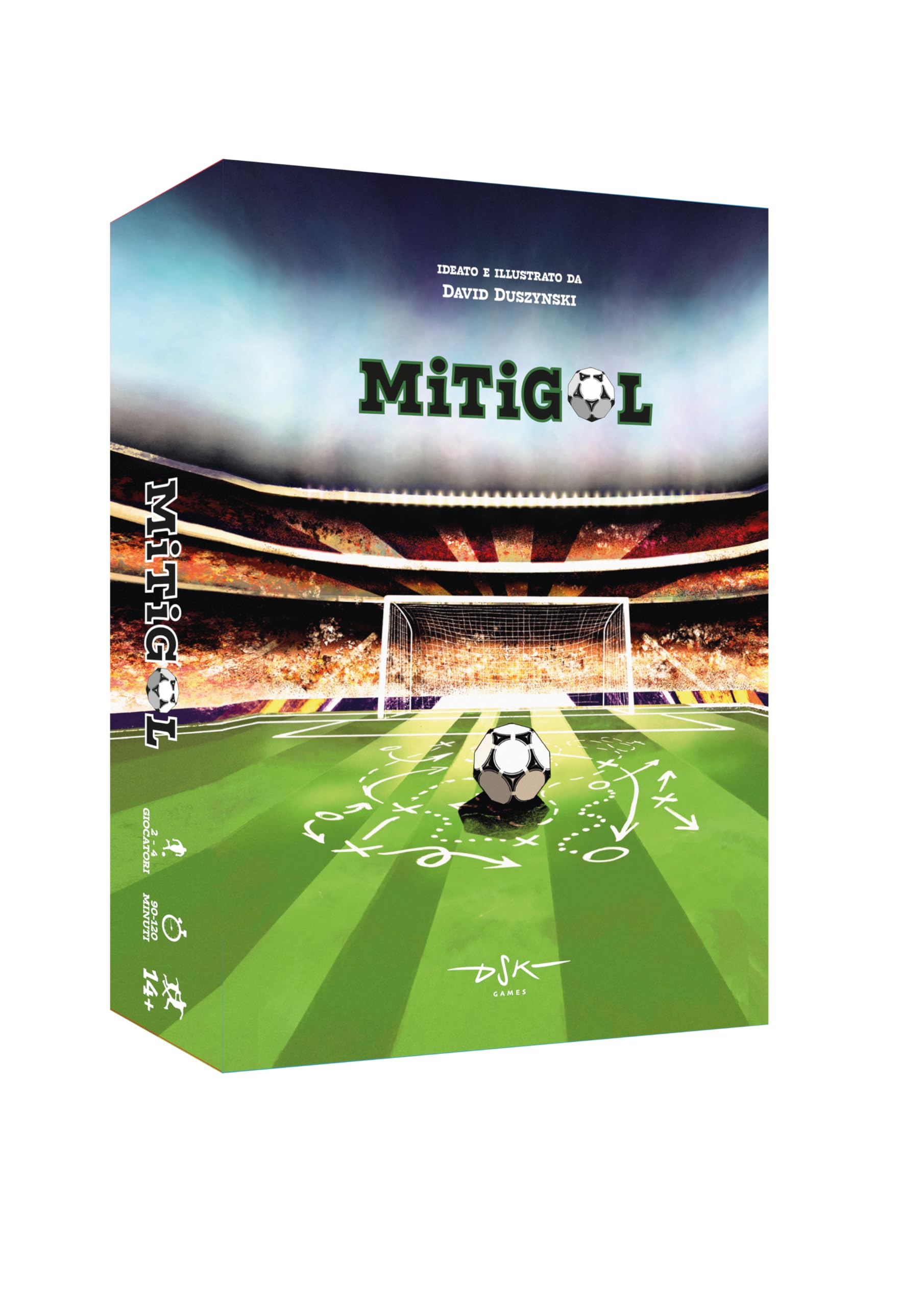 MiTiGOL – Gioco da Tavolo sul Calcio | Strategia, Ironia e Carte Uniche | Età 14+ | DSK Games | Calcio Vintage Anni ’80 per Famiglie e Appassionati