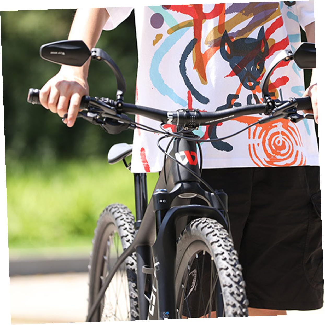 Yardwe 2stücke Fahrradrückspiegel Für Lenker Rotierbarer Verstellbarer Rückspiegel Für Sicheres Fahren Leicht Und Kompakt Installieren Für Mountainbikes Und Stadtfahrräder