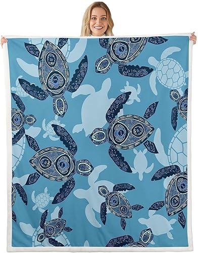 Miniatura 16 de Manta de olas oceánicas para cama, silla, retro, brújula, velero, manta náutica para decoración de dormitorio de niños, manta de vellón marino con