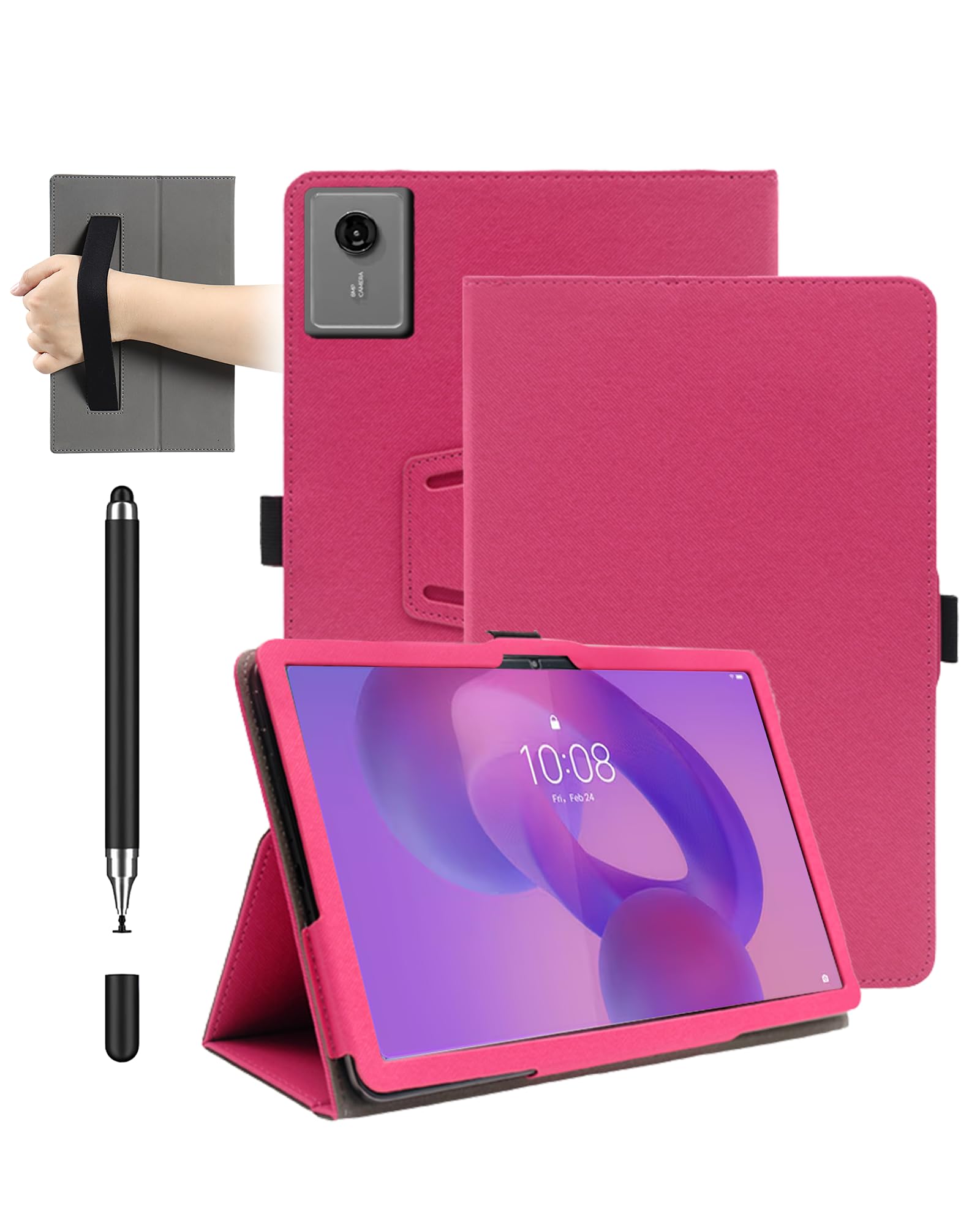 QYiD Custodia per Lenovo Tab 4 10 Plus, Eva Custodia Leggera Protettiva Antiurto per Bambini con Supporto & Portapenna, Tracolla per Lenovo Tab 4 10 Plus 2017 TB-X704F / TB-X704N, Black/Blue