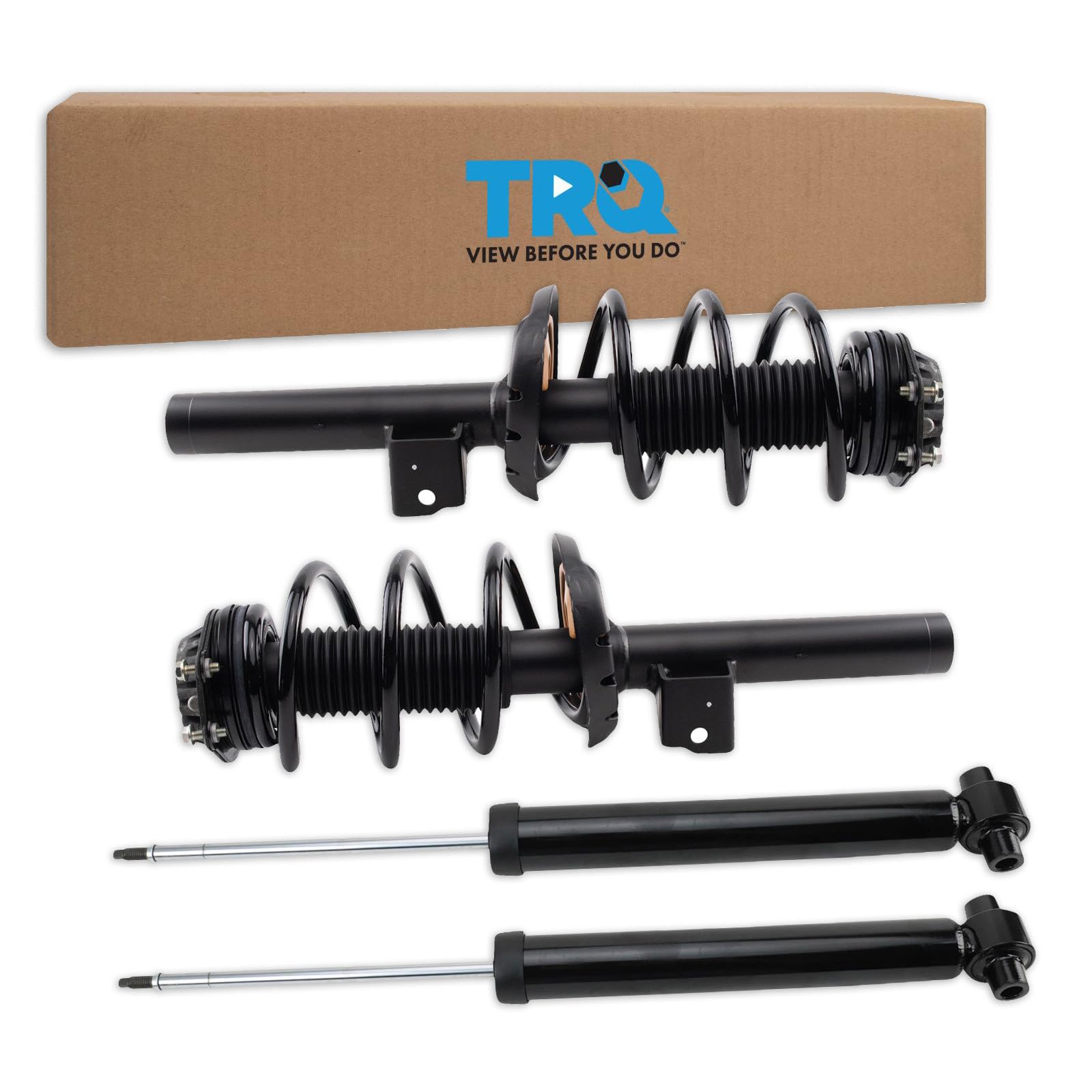 TRQ Front and Rear Complete Strut Assembly &amp; Shock Absorber Kit Complete Strut &amp; Coil Spring Assembly Compatible with 2016-2020 Buick Envision