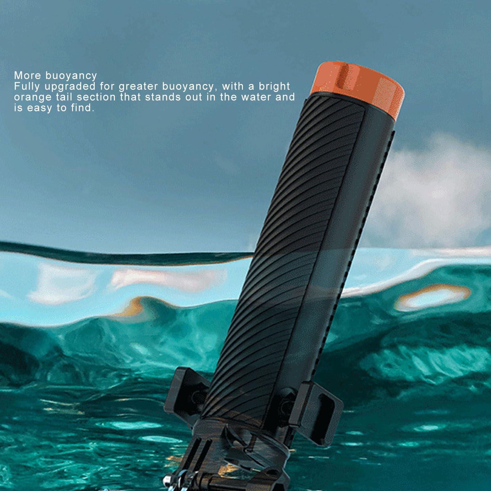 Floating Hand Grip Waterproof Handle Compatible with 12, 11, 10, 9, 8, 7, 6, 5, 4, Session, 3+, 3, 2, 1, (2018), Fusion, Max, Osmo Action Cameras