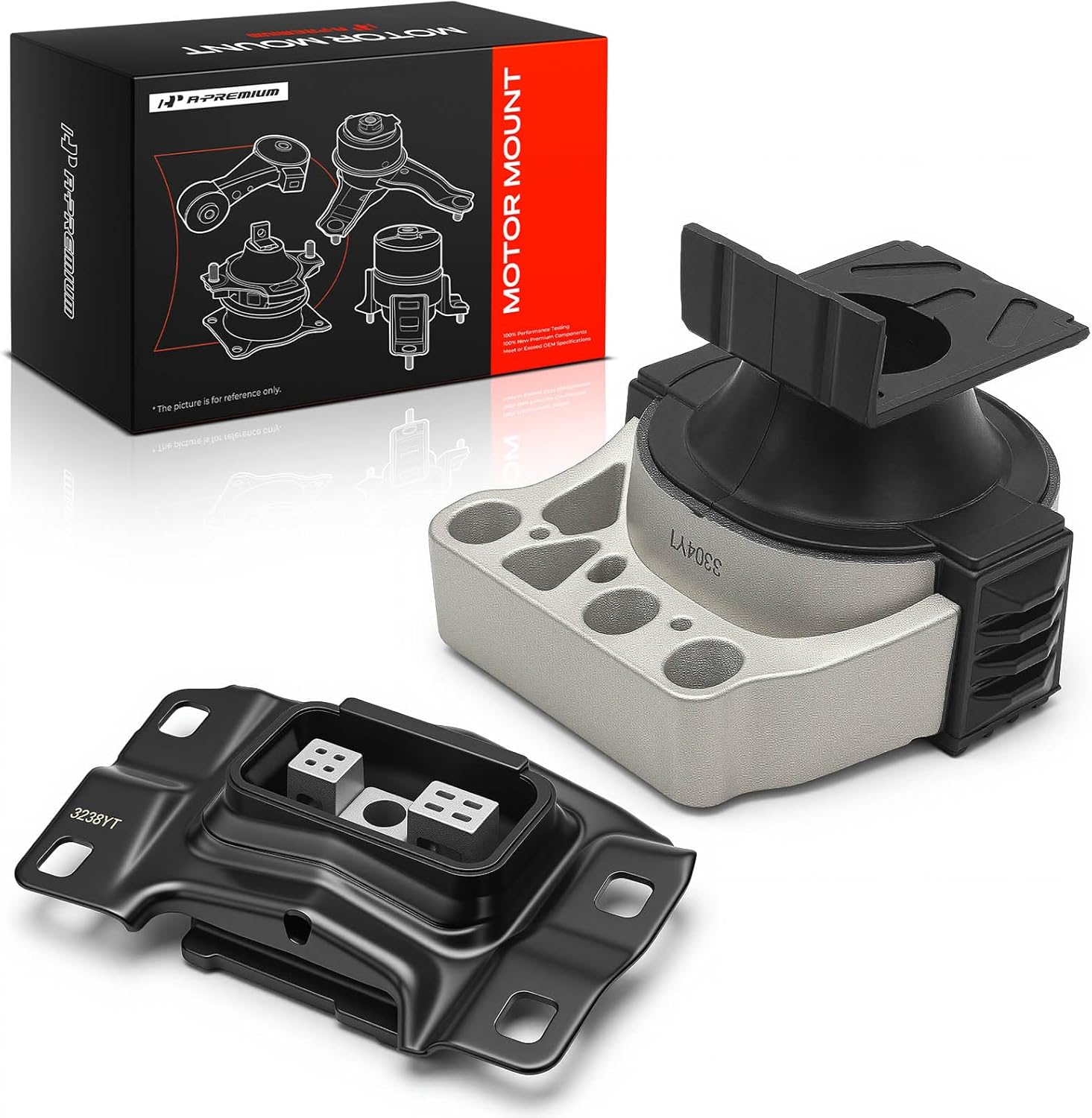 A-Premium Engine Motor Mount and Transmission Mount Kit Compatible with Ford Escape 2013-2019, Focus 2013-2018, Transit Connect 2014-2022 & Lincoln MKC 2015-2019, 2.0L 2.3L 2.5L, 2-PC Set