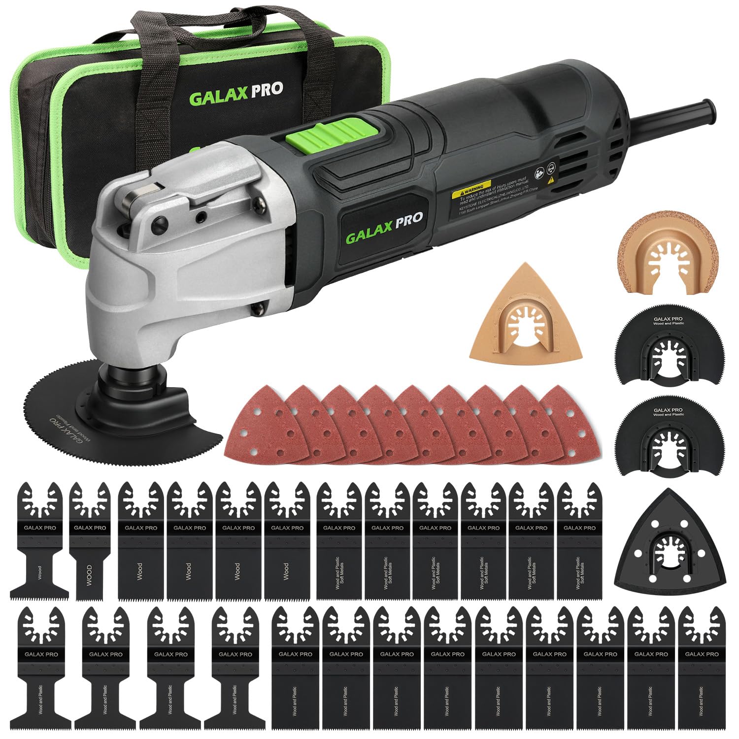 GALAX PRO 260W Oscillating Tool 6 Variable Speed 15000-22000 OPM