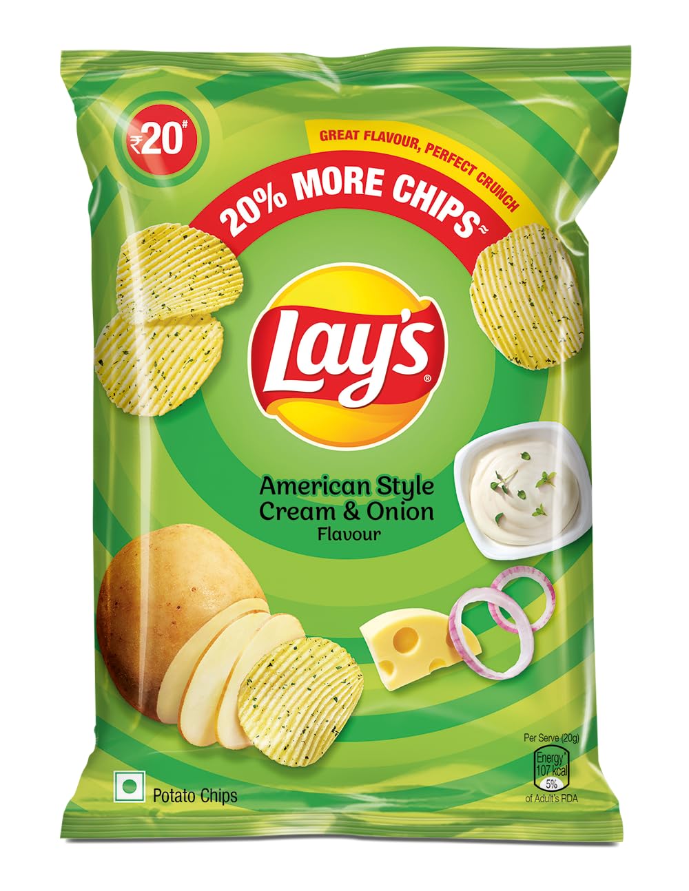 Lay's American Style Cream & Onion Potato Chips