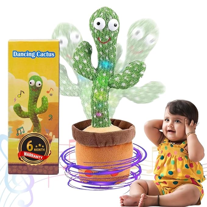 Argussy Toys Talking Cactus Baby Toys for Kids Dancing Cactus Toys Can