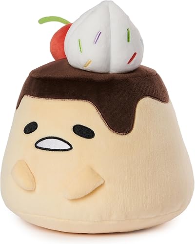 Miniatura 4 de GUND Sanrio Gudetama El huevo perezoso de peluche, Flan Gudetama juguete de peluche para edades de 1 año en adelante, 9 pulgadas