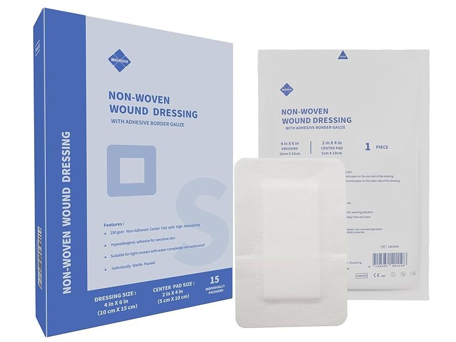 Amazon.com: NBLEISHI Sterile Non Woven Island Wound Dressing