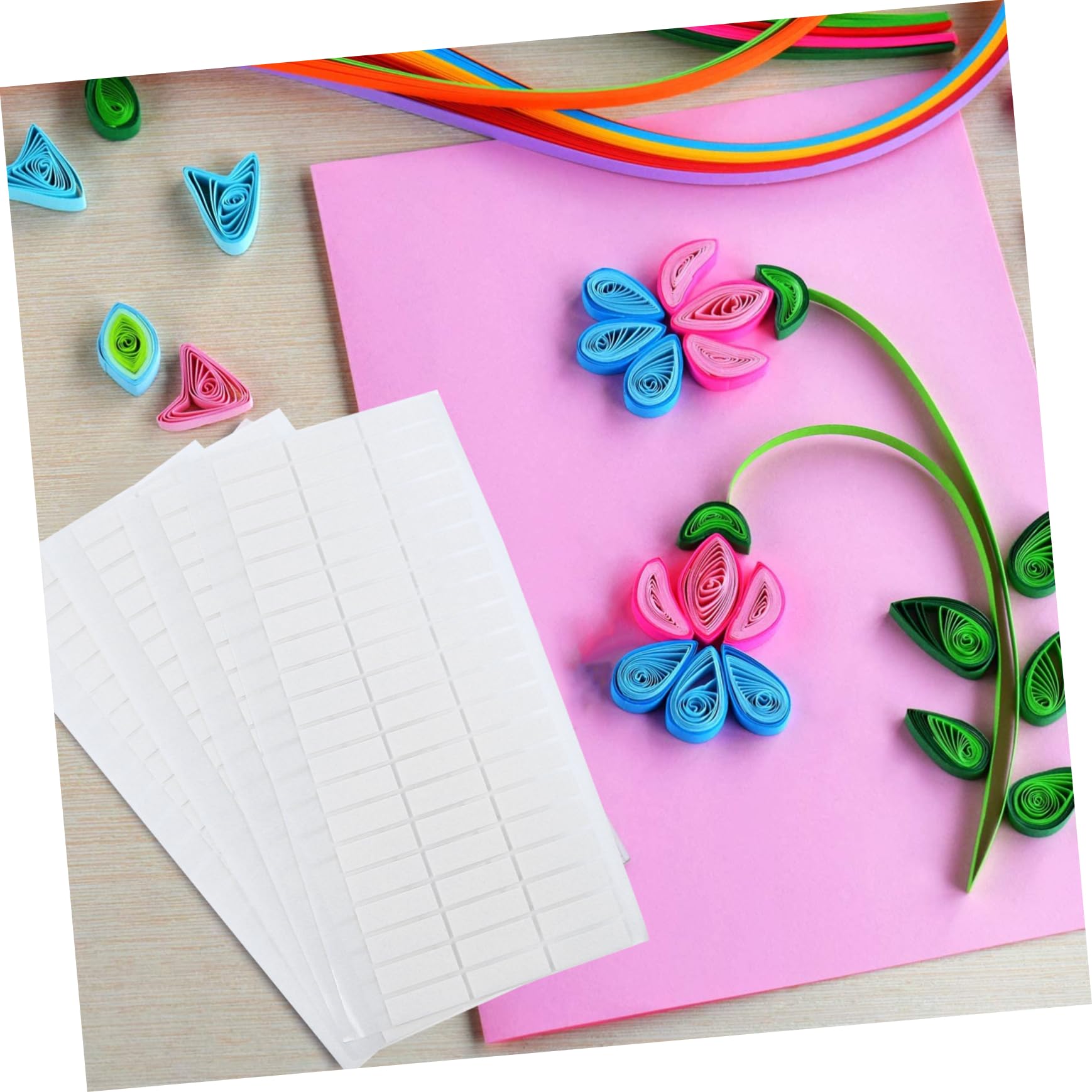 OSALADI 3 Set Nastro Biadesivo in Schiuma Nastri Biadesivi Lampeggiante Chiaro Doppio Millechiodi Biadesivo Double Sided Tape Forniture Fai Da Te Nastro Adesivo Eva Bianca 5 Fogli * 3