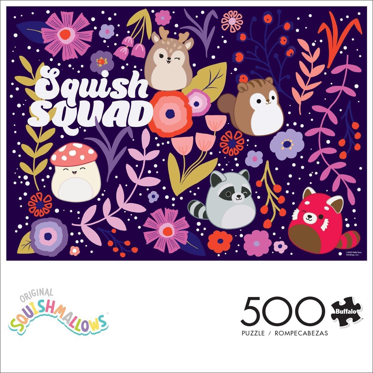 Buffalo Games - Squishmallow - Squish Squad - 500 Piece Jigsaw Puzzle for Adults -Challenging Puzzle Perfect for Game Nights - Finished Size is 21.25 x 15.00