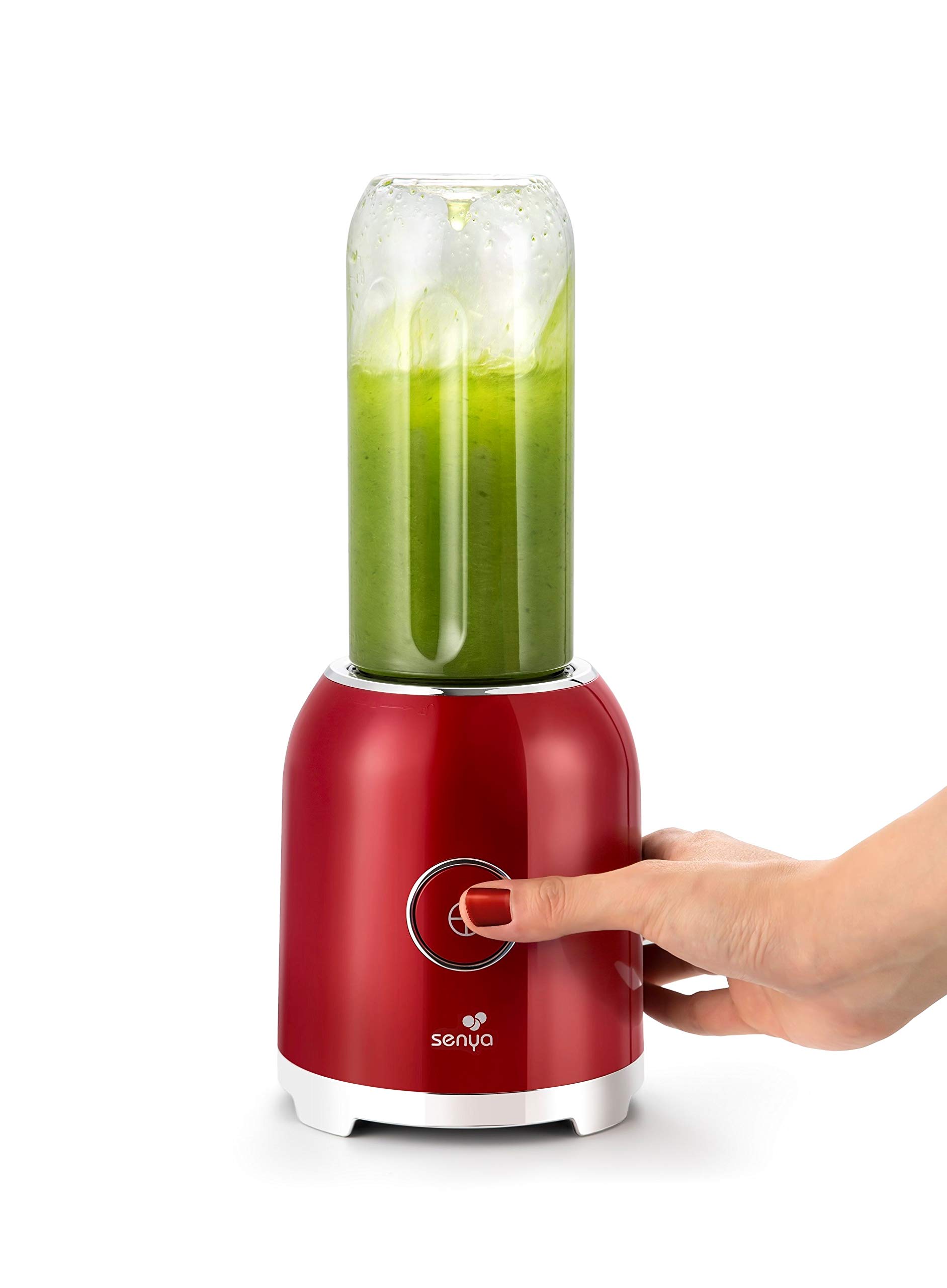 SENYA JUICY DELIGHT, Blender Portable 250W – Mini Blender avec Gourde 600 ml et Mug 500 ml – 6 Lames en Acier Inoxydable – Mixeur Smoothie et Shakes Protéinés – Sans BPA