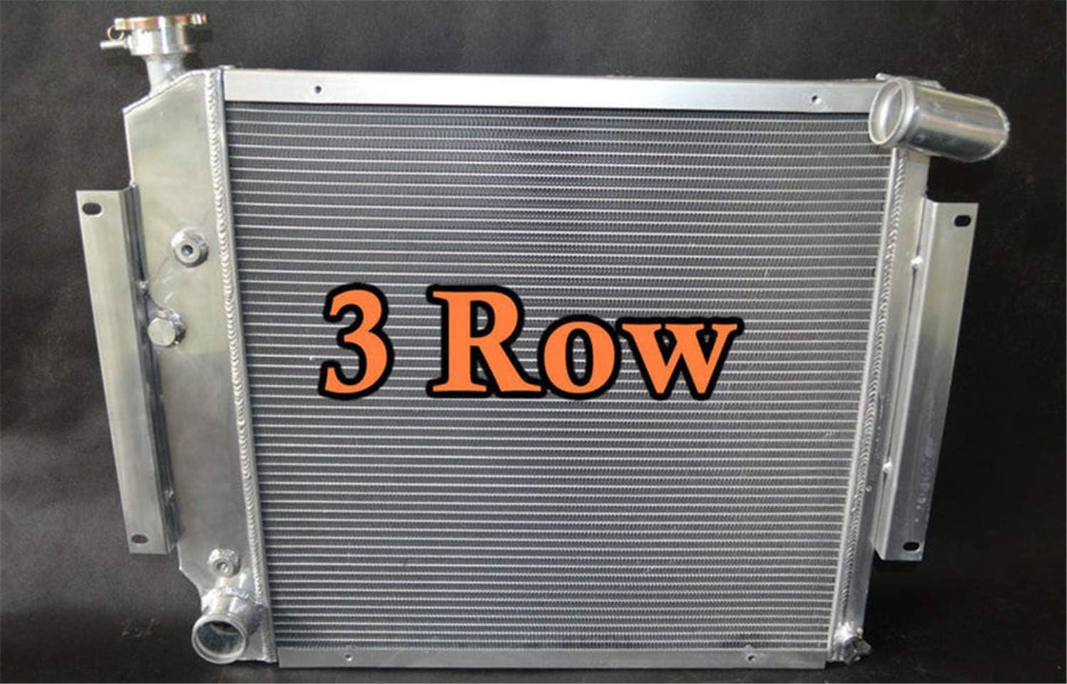 3 Row aluminum radiator for International Scout II&Pickup 5.0L 5.6L V8 1970-1981 70 71 72 73 74 75 76 77 78 79 80 81 Aftermarket Compatible Replacement