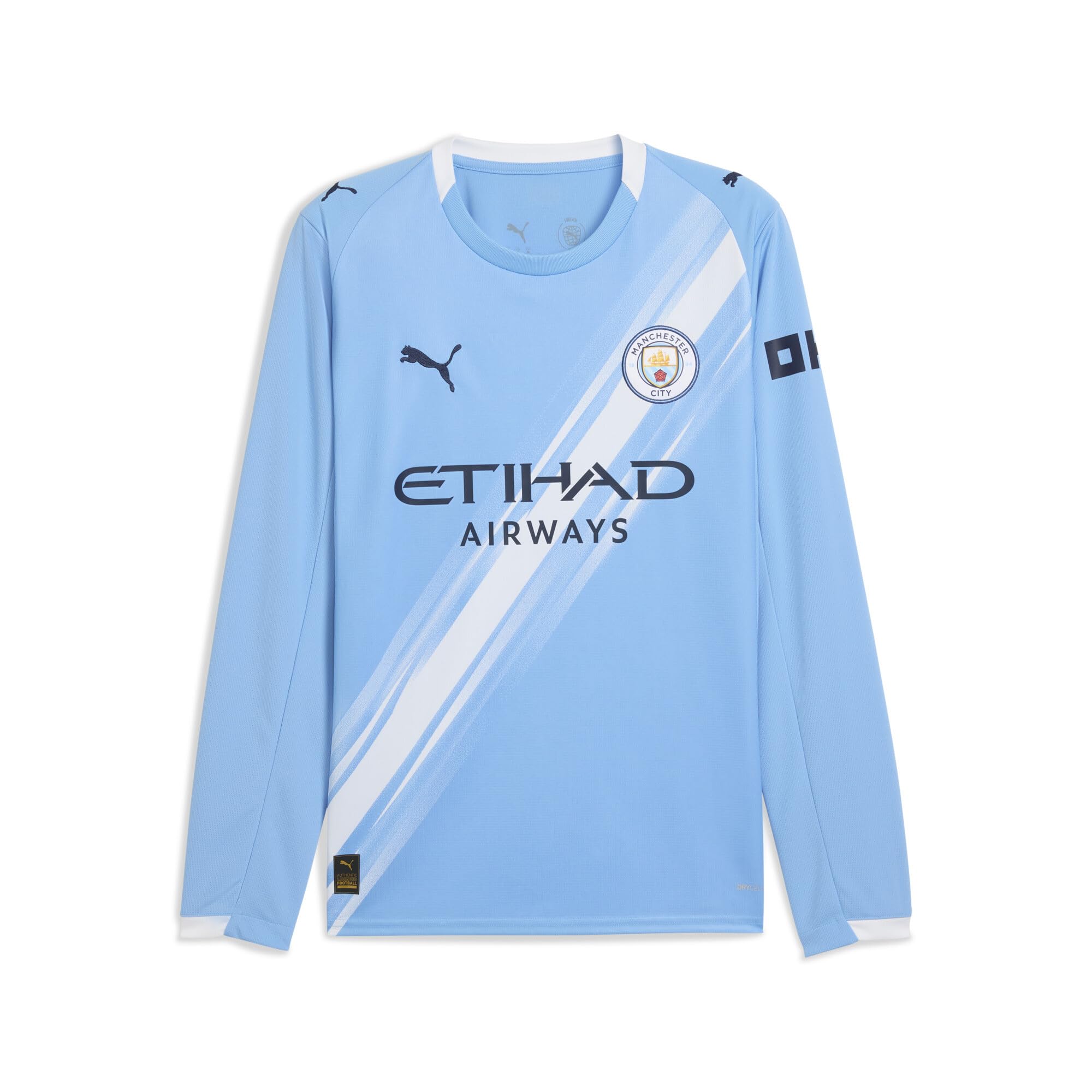 PUMA Mens Manchester City 25/26 Long Sleeve Home Jersey - Blue XXL
