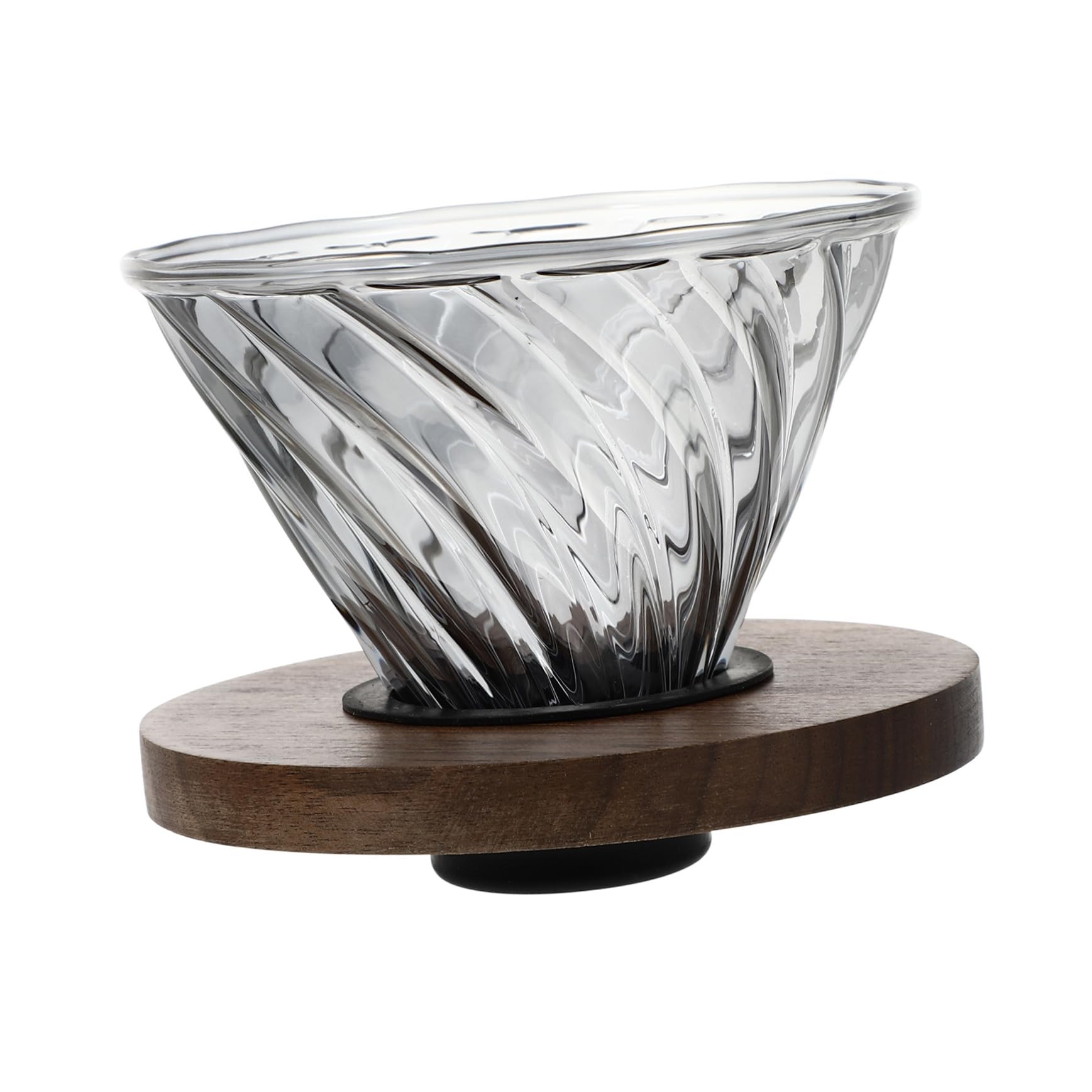 Entonnoir à Café Réutilisable en Verre Noir, pour Maison et Voyage