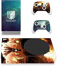 Titan Battle Series Anime Movie Game Console Series S Console and Controller Skin Set, Skin Wrap Decal Kit