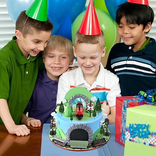 Miniatura 147 de Hooqict 26 piezas de decoraciones de pasteles de los años 80 y 90, decoraciones retro de los años 80 de hip hop con bolas de purpurina para cupcakes