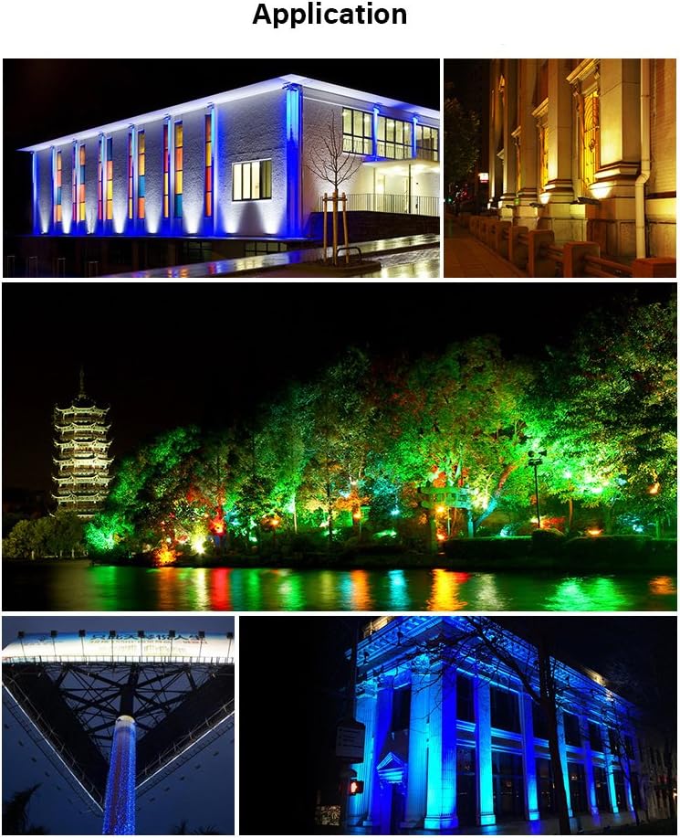 LGIDTECH FUTT07 RGB+CCT 100W Outdoor Waterproof Landscape Lighting LED Flood Light Fixture AC 100-240V Color Changing,2700-6500K Color Temperature Adjustable
