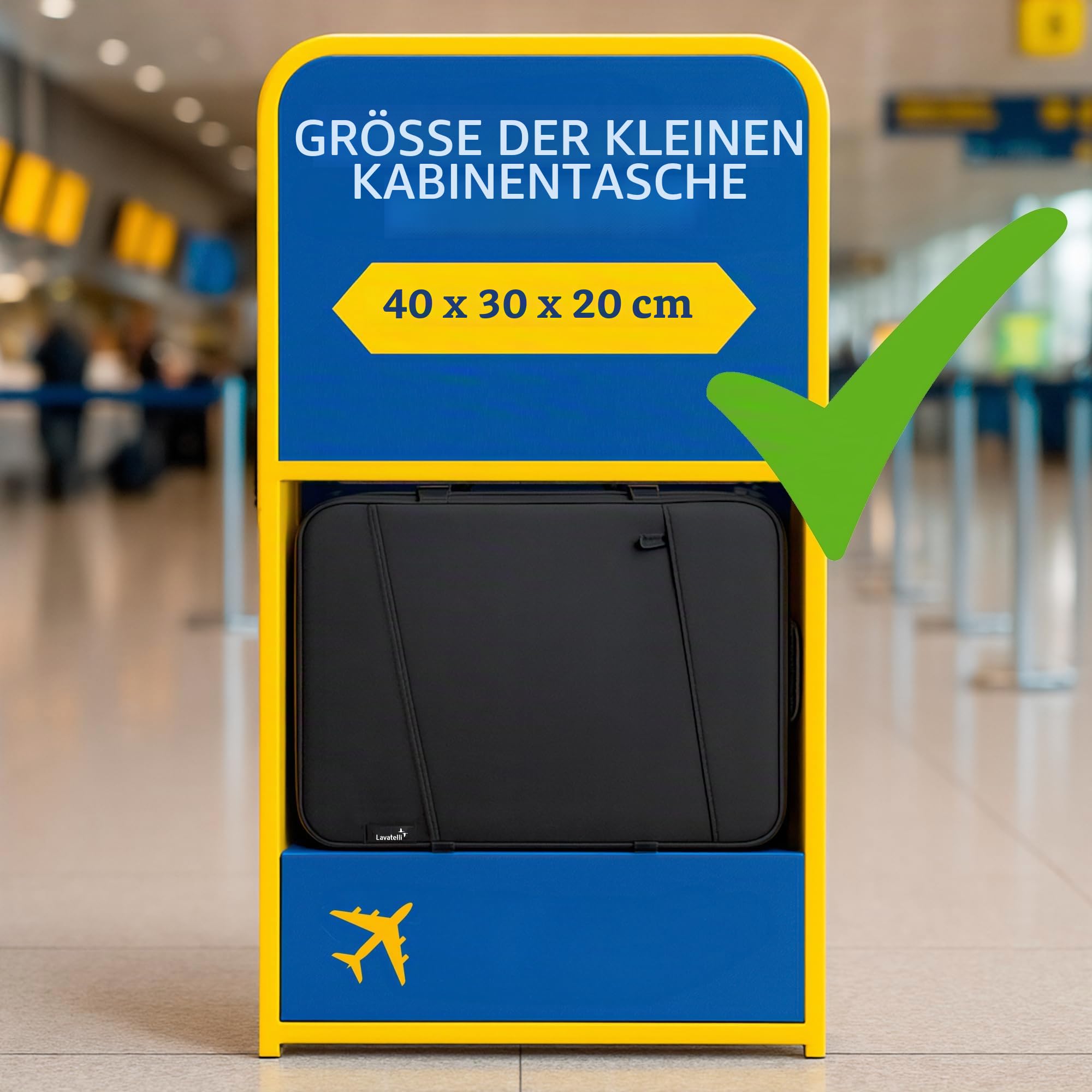 Lavatelli, Vakuum Rucksack Ryanair 40x30x20 + USB-C Pumpe & 2 Vakuumbeutel 40x45 cm | Vac-u-Bag, Handgepäck EasyJet Low Cost | Premium Kabinen Rucksack für Reisen