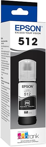 Miniatura 2 de Epson T512 EcoTank Ink Botella de Ultra Alta Capacidad Foto Negro (T512120-S) para Impresoras EcoTank Selectas (Paquete de 2) Negro