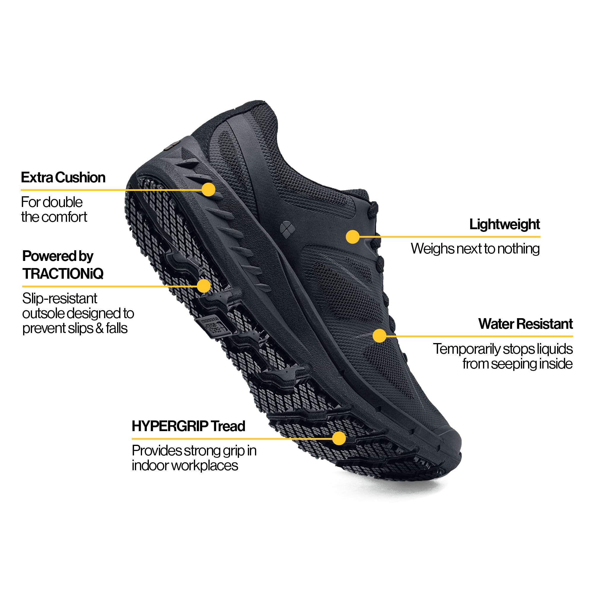 Shoes for Crews Scarpe da Lavoro Vitality II – Scarpe Professionali con Suola Flessibile Antiscivolo, Leggere, Protezione dagli Schizzi d'Acqua, OB E SRC ESD – da Donna